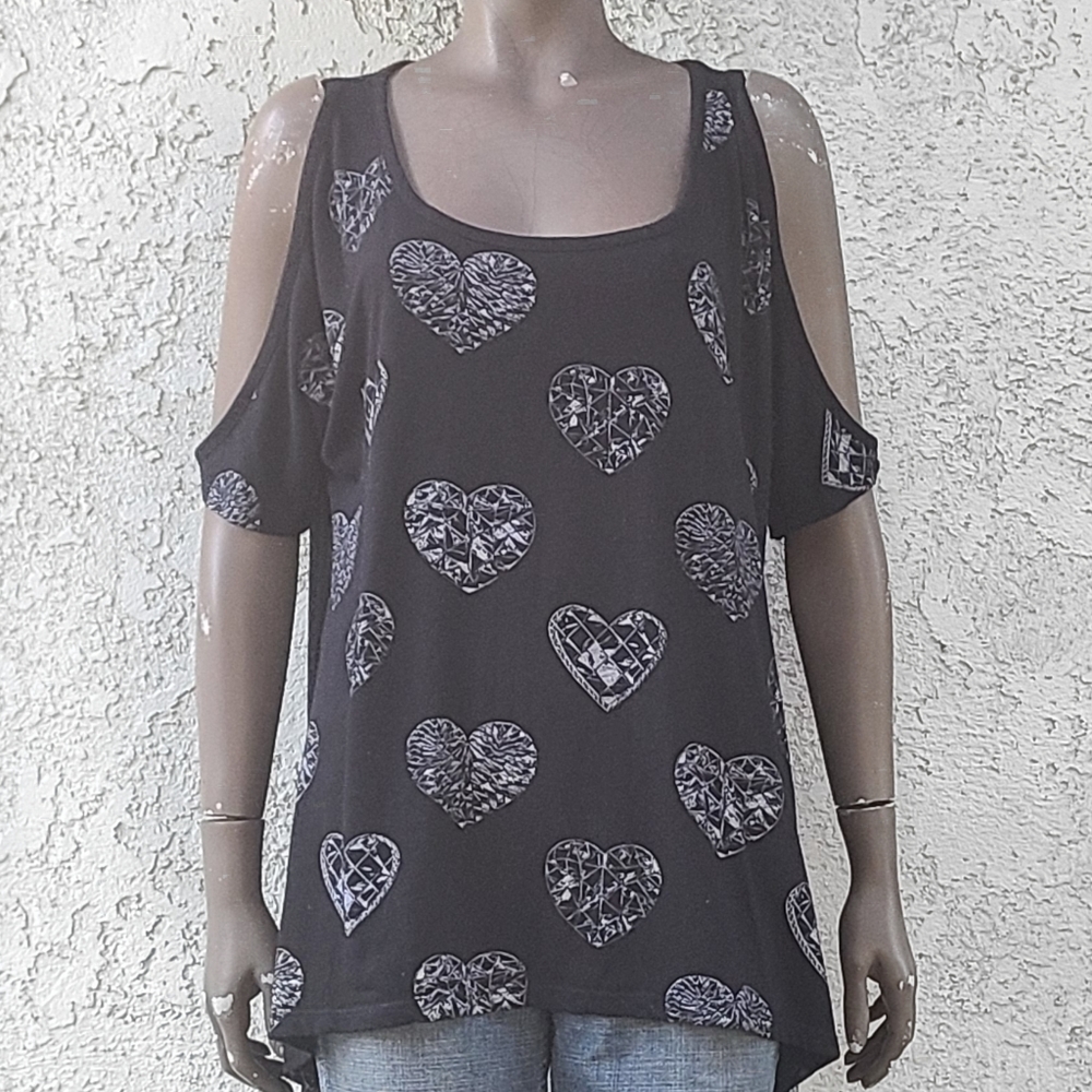 Hearts Printed Top